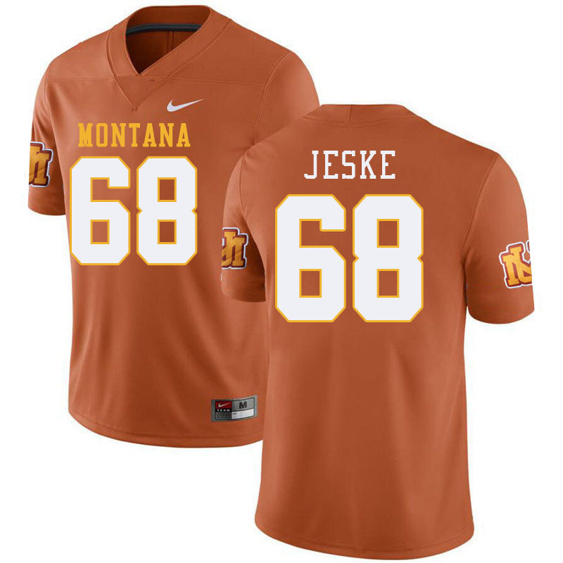 Montana Grizzlies #68 Torin Jeske College Football Jerseys Stitched Sale-Throwback